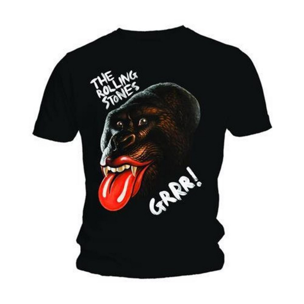 (ローリング ストーンズ) The Rolling Stones オフィシャル商品 ユニセックス Grrr Gorilla Tシャツ 半袖 トップス 【海外通販】