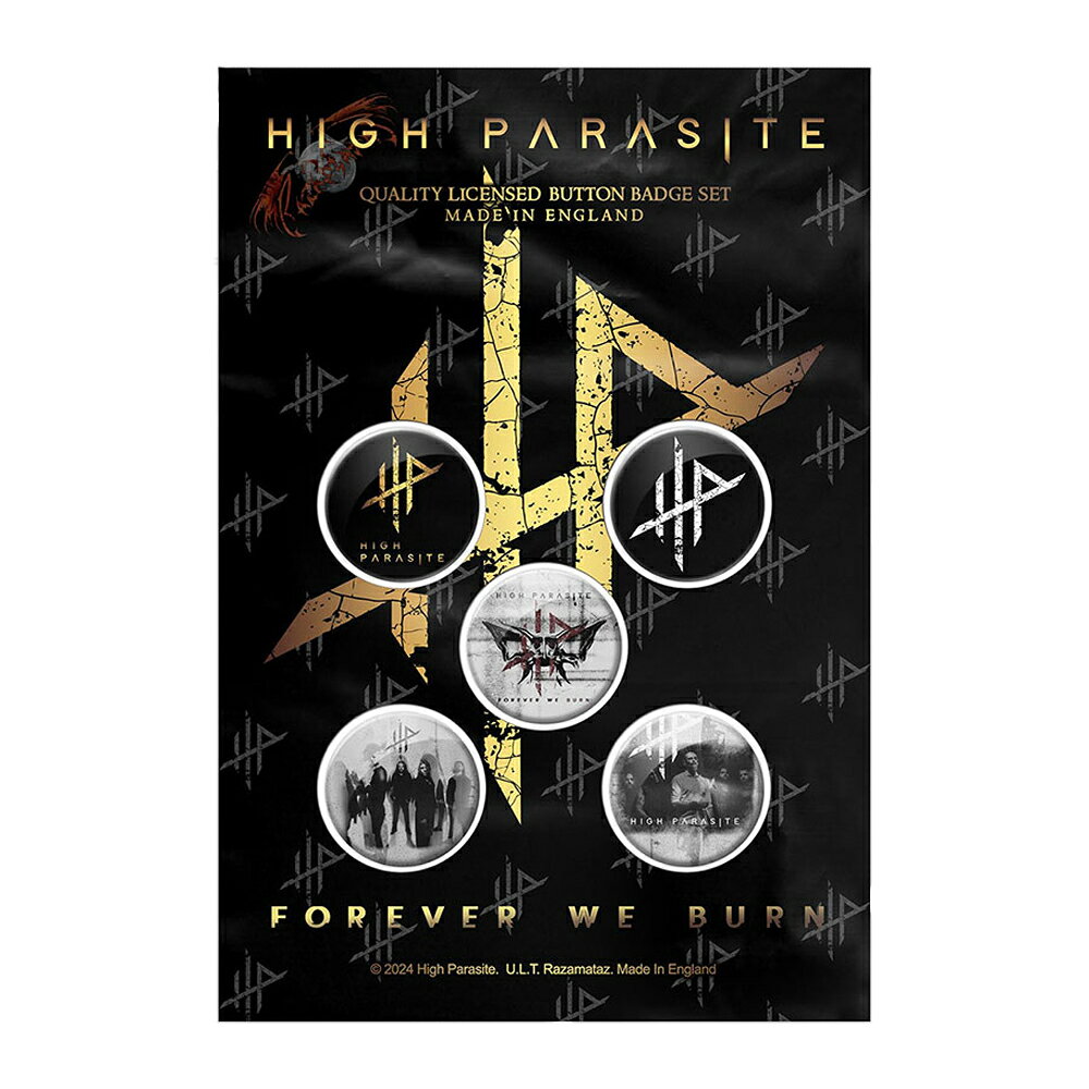 (ハイパラサイト) High Parasite オフィシャル商品 Forever We Burn バッジ セット...