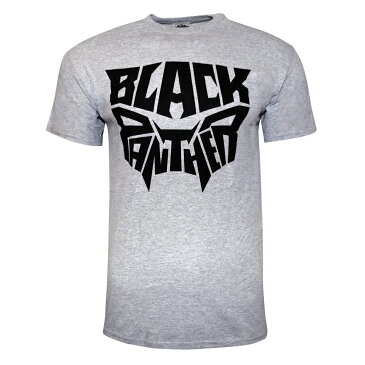 (マーベル) Marvel ブラックパンサー オフィシャル商品 ユニセックス ロゴ プリント 半袖 Tシャツ 【楽天海外直送】