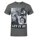 (ザ ビートルズ) The Beatles オフィシャル商品 Let It Be プリント 半袖 バンドTシャツ ロックTシャツ 【海外通販】