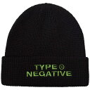 (タイプ・オー・ネガティヴ) Type O Negative オフィシャル商品 ユニセックス テキスト ニット帽 ロゴ ビーニー キャップ 【海外通販】
