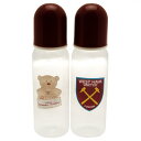 ウェストハム・ユナイテッド フットボールクラブ West Ham United FC オフィシャル商品 ベビー・赤ちゃん用 哺乳瓶 2本セット 【海外通販】