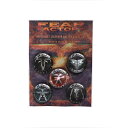 (フィア・ファクトリー) Fear Factory オフィシャル商品 2010-2021 Albums バッジ セット (5個組) 【海外通販】