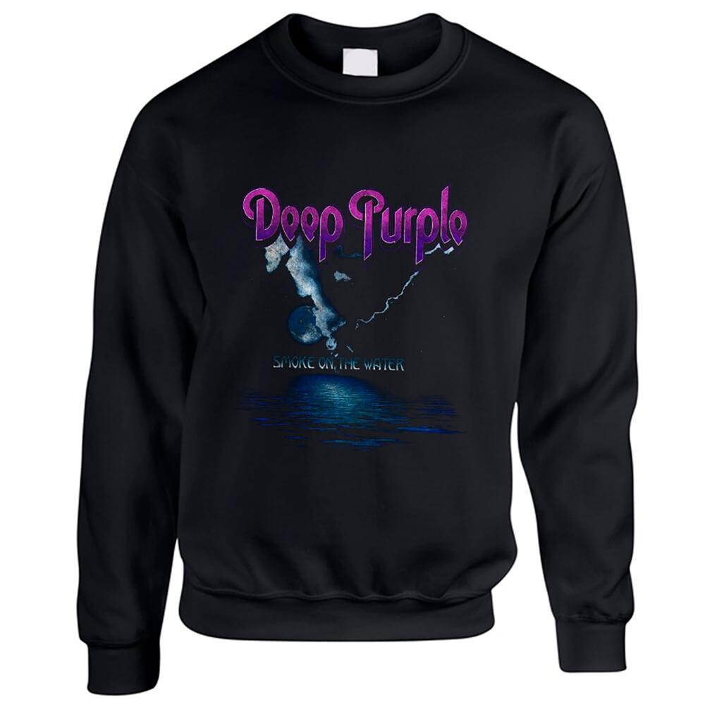 (ディープ・パープル) Deep Purple オフィシャル商品 ユニセックス Smoke On The Water スエットシャツ 長袖 トレーナー 【海外通販】
