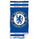 チェルシー フットボールクラブ Chelsea FC オフィシャル商品 クレスト ベロア ビーチタオル バスタオル 【楽天海外直送】