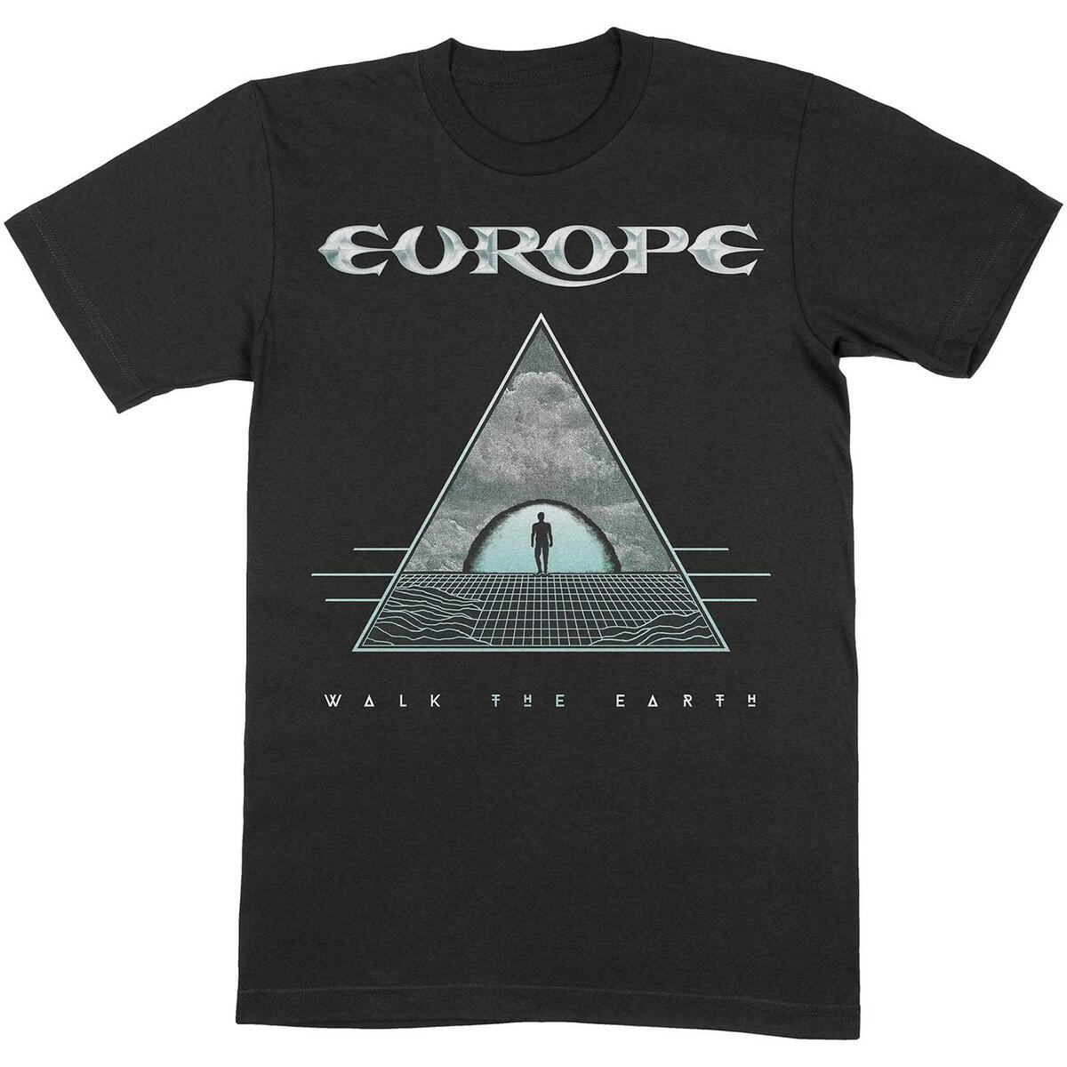 (ヨーロッパ) Europe オフィシャル商品 ユニセックス Walk The Earth Tシャツ コットン 半袖 トップス 