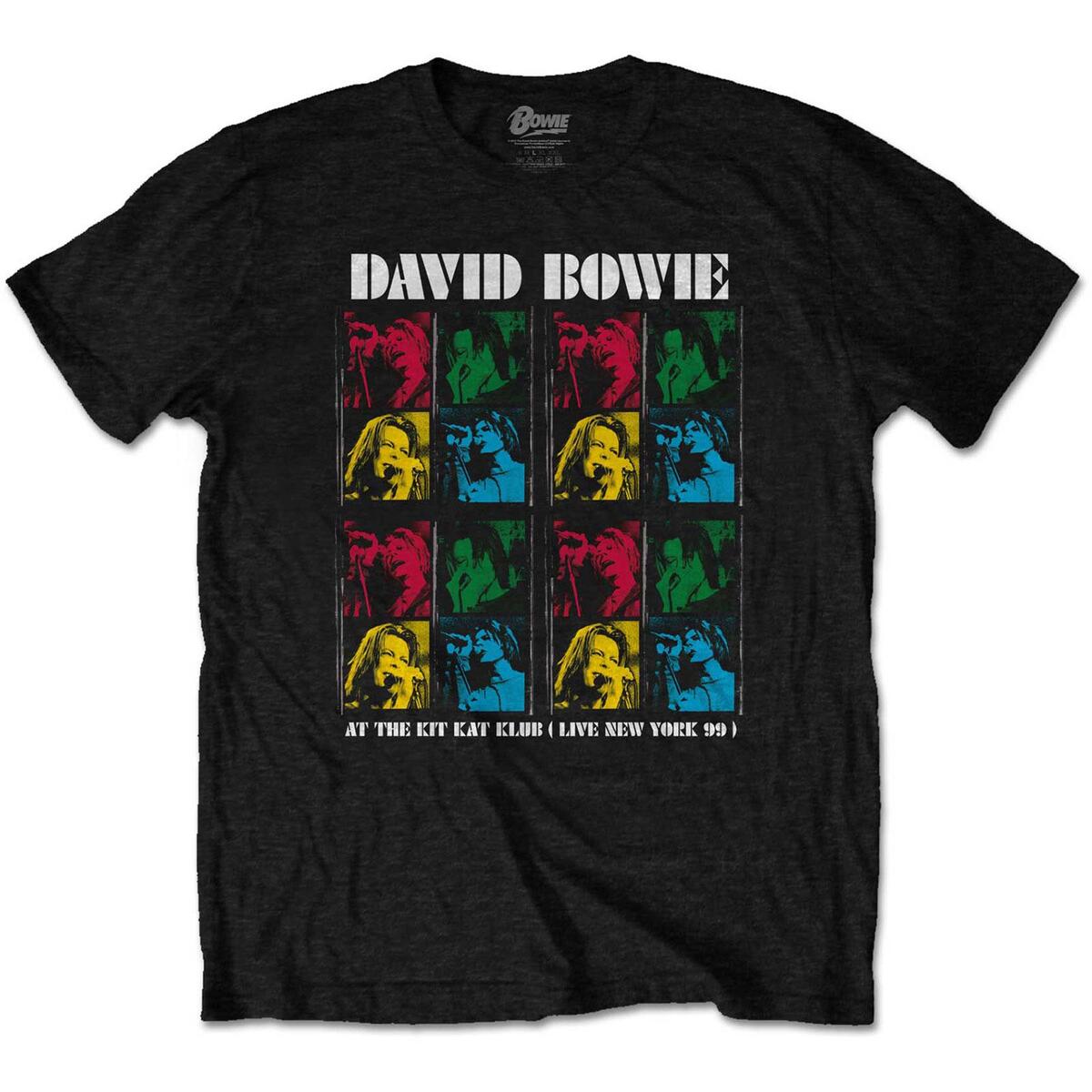 (デヴィッド・ボウイ) David Bowie オフィシャル商品 ユニセックス Kit Kat Klub Tシャツ コットン 半袖 トップス 