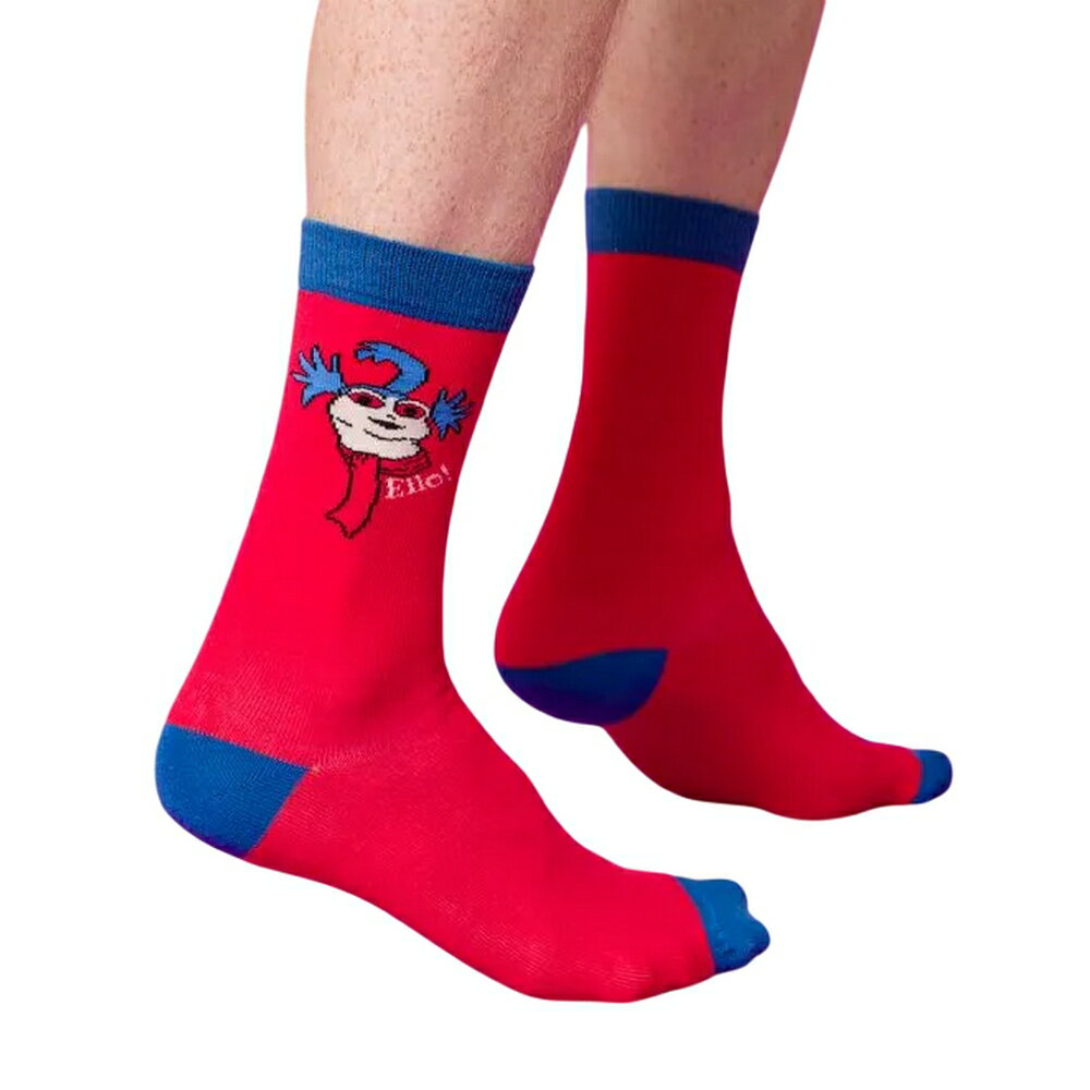 (ラビリンス/魔王の迷宮) Labyrinth オフィシャル商品 ユニセックス Ello! The Worm 靴下 クルーソックス ソックス セット (2足組) 【海外通販】