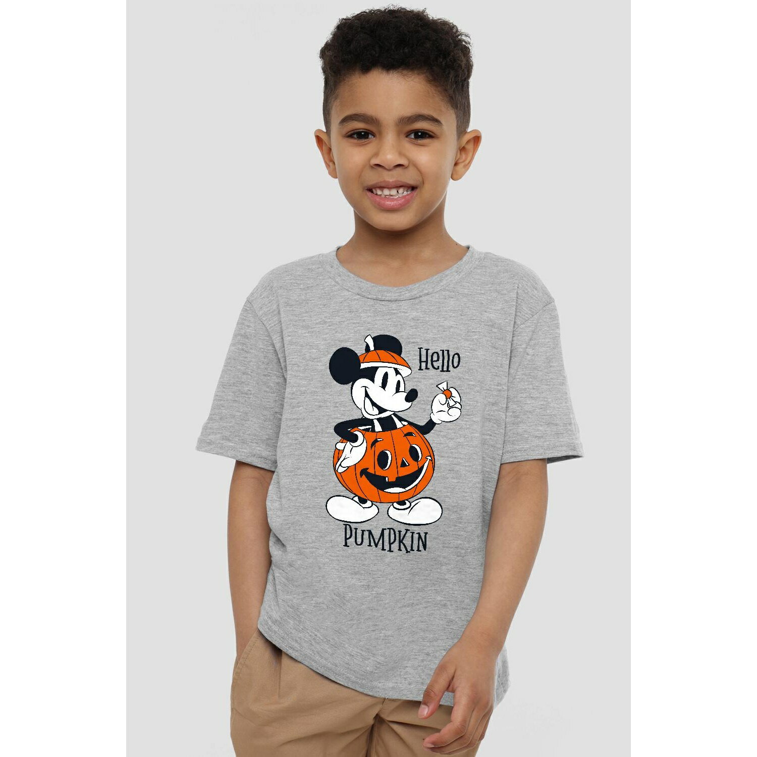 (ディズニー) Disney オフィシャル商品 キッズ・子供 Hello Pumpkin Tシャツ ミッキーマウス 半袖 トップス 【海外通販】