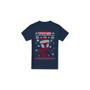 (スパイダーマン) Spider-Man オフィシャル商品 メンズ Snowflake Tシャツ クリスマス 半袖 トップス 【海外通販】