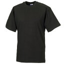 Russellワークウェア半袖コットンTシャツカットソートップス男性用 【海外通販】