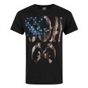 (サンズ・オブ・アナーキー) Sons Of Anarchy オフィシャル商品 メンズ Americana and Crossed Rifles Tシャツ 半袖 カットソー トップス 【海外通販】