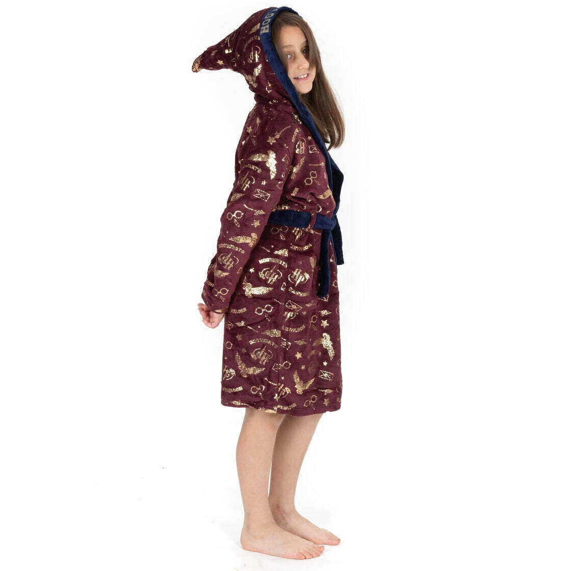 (ハリー・ポッター) Harry Potter オフィシャル商品 キッズ・子供 ガウン フード付...