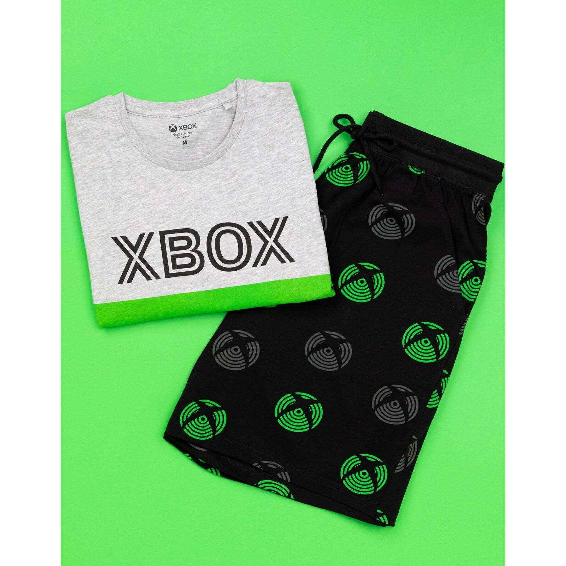 (エックスボックス) Xbox オフィシャル商品 メンズ Gamer パジャマ 半袖 半ズボン 上下セット 【海外通販】