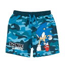 (ソニック・ザ・ヘッジホッグ) Sonic The Hedgehog オフィシャル商品 キッズ・子供 水着 海パン スイムショーツ 【海外通販】