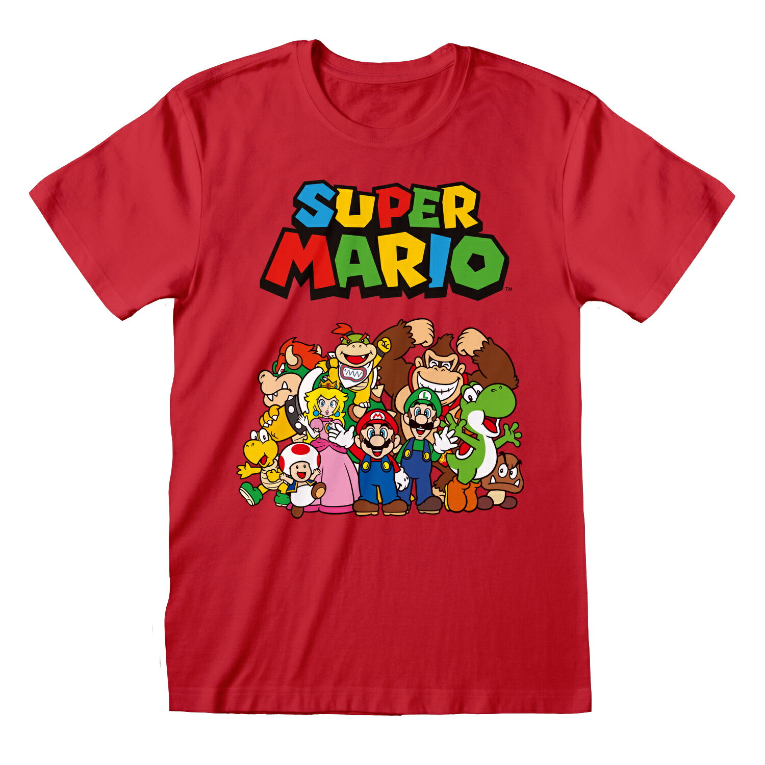 (スーパーマリオブラザーズ) Super Mario オフィシャル商品 ユニセックス キャラクター Tシャツ 半袖 トップス 【海外通販】