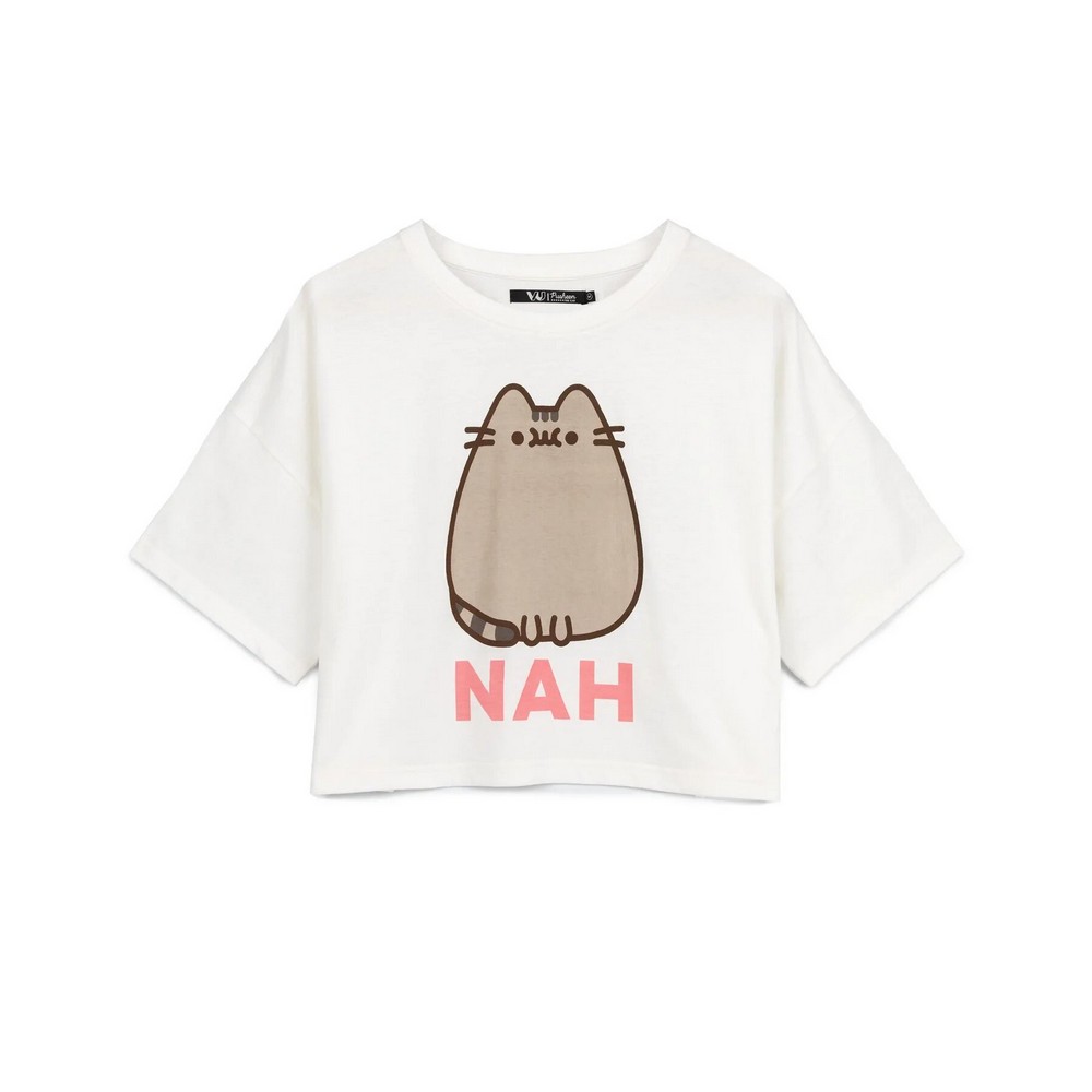 (ねこのプシーン) Pusheen オフィシャル商品 レディース Nah パジャマ 上下セット 【海外通販】