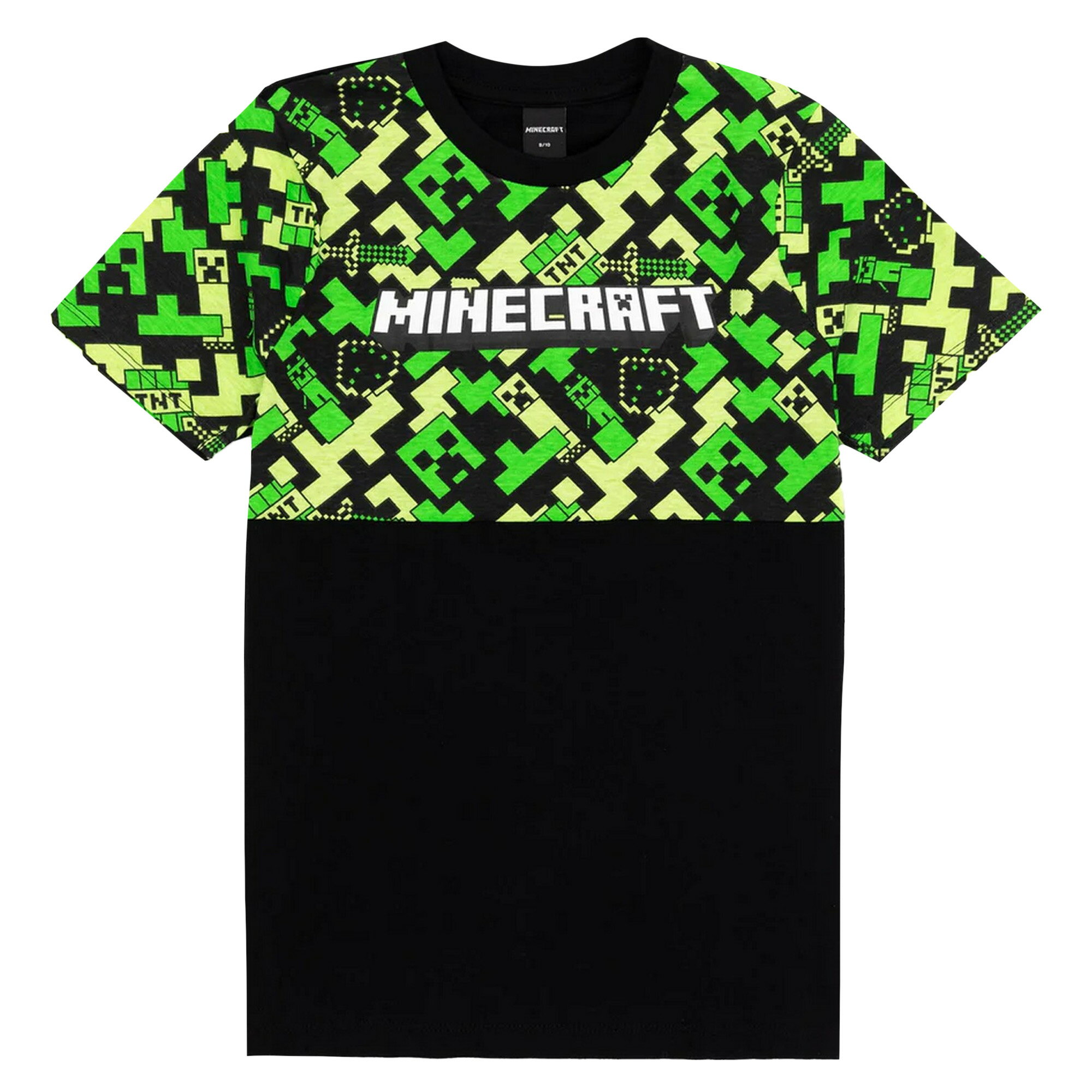 (マインクラフト) Minecraft オフィシャル商品 キッズ・子供 パジャマ 半袖 長ズボン 上下セット 【海外通販】