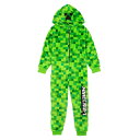 (マインクラフト) Minecraft オフィシャル商品 キッズ・子供 ボーイズ クリーパー ピクセル ボディースーツ ワンジー つなぎ パジャマ 【海外通販】