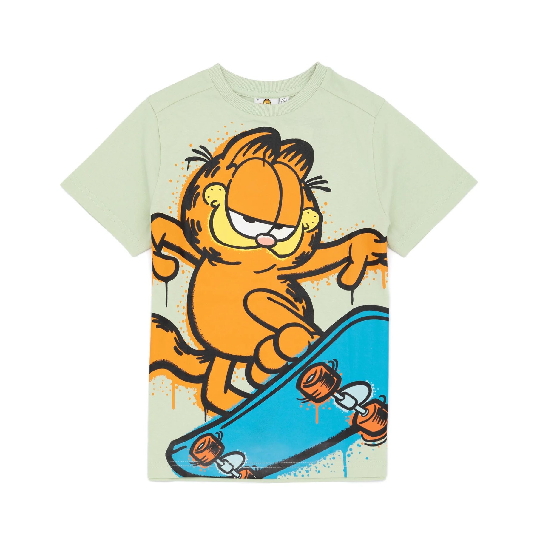 (ガーフィールド) Garfield オフィシャル商品 キッズ 子供 スケートボード Tシャツ 半袖 トップス カットソー 【海外通販】