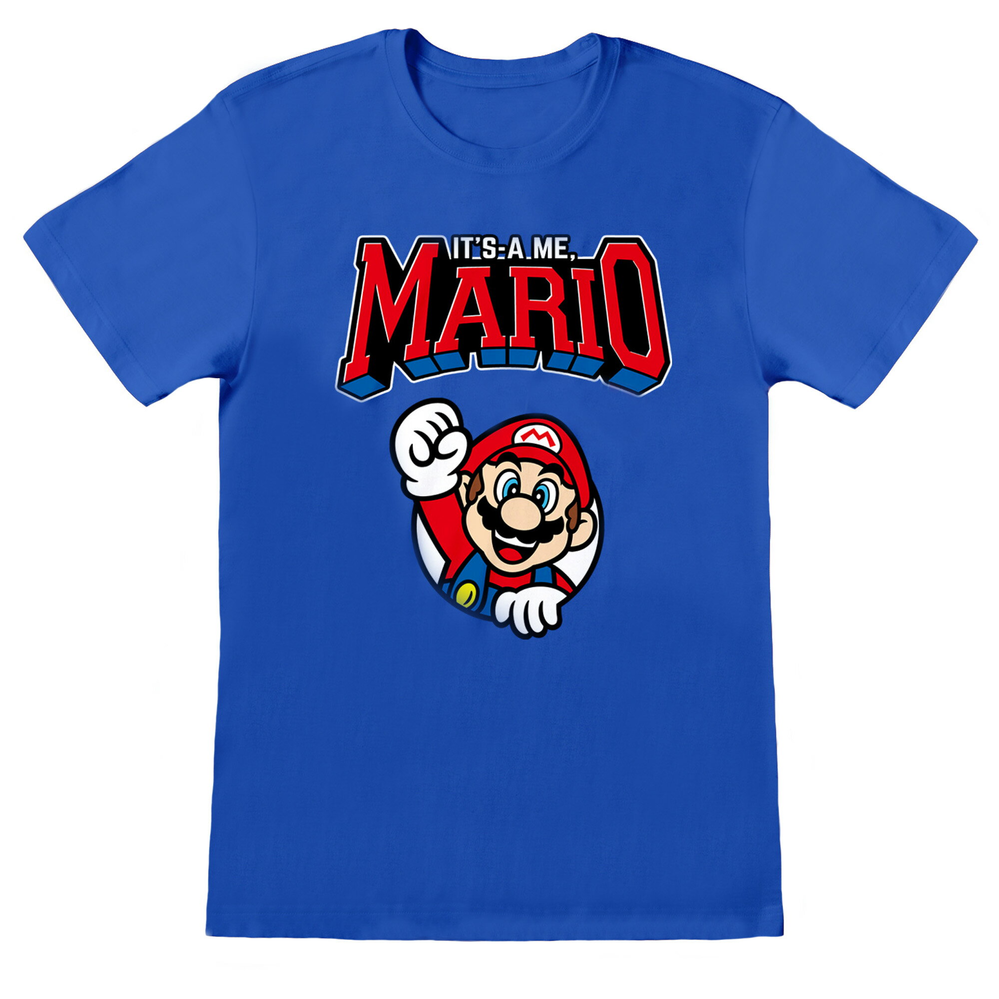 (スーパーマリオブラザーズ) Super Mario オフィシャル商品 ユニセックス マリオ Tシャツ 半袖 トップス 【海外通販】