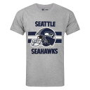 NFL シアトル シーホークス オフィシャル商品 メンズ ヘルメット Tシャツ 半袖 カットソー トップス 【海外通販】