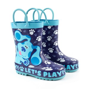 (ブルーズ・クルーズ・アンド・ユー) Blue's Clues & You! オフィシャル商品 キッズ・子供 足あと柄 ガーデン レインブーツ 子供靴 長靴 レインシューズ 【海外通販】