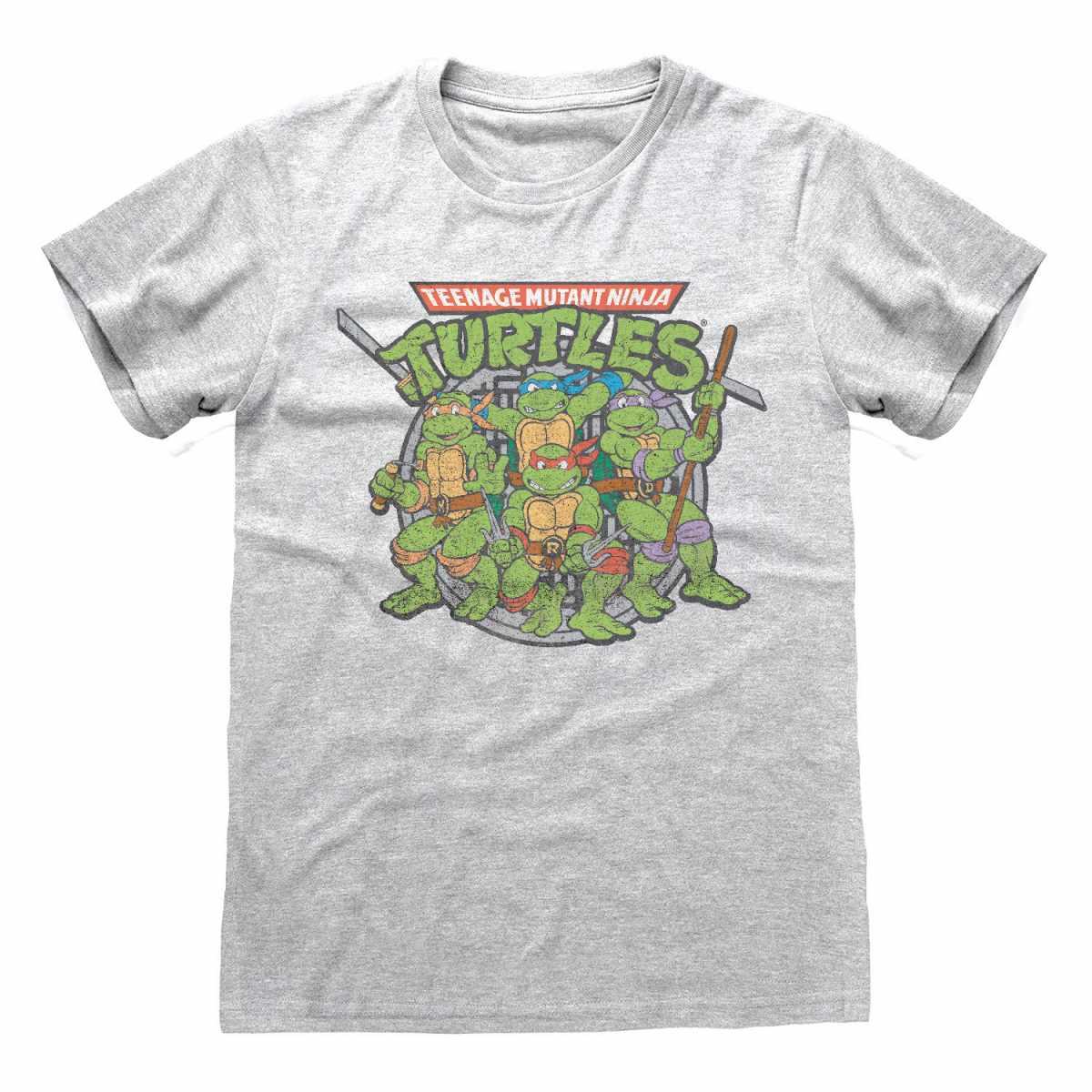(ティーンエイジ・ミュータント・ニンジャ・タートルズ) Teenage Mutant Ninja Turtles オフィシャル商品 ユニセックス レトロ Tシャツ 半袖 トップス 【海外通販】