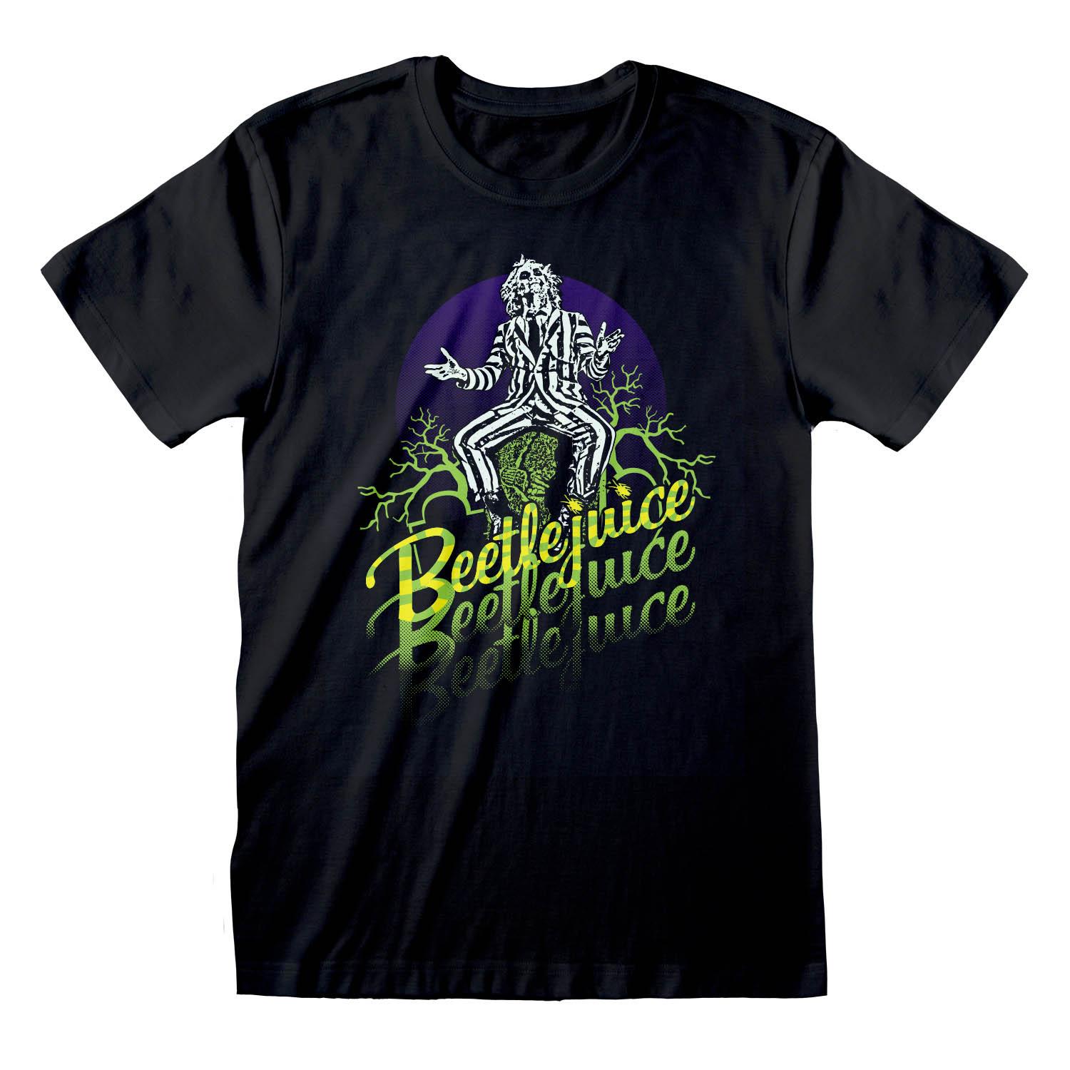 (ビートルジュース) Beetlejuice オフィシャル商品 ユニセックス Triple B 半袖 Tシャツ 【海外通販】