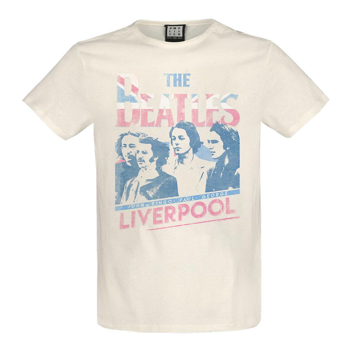 (アンプリファイド) Amplified オフィシャル商品 ユニセックス ビートルズ Tシャツ Liverpool 2nd Edition 半袖 カットソー トップス 【海外通販】