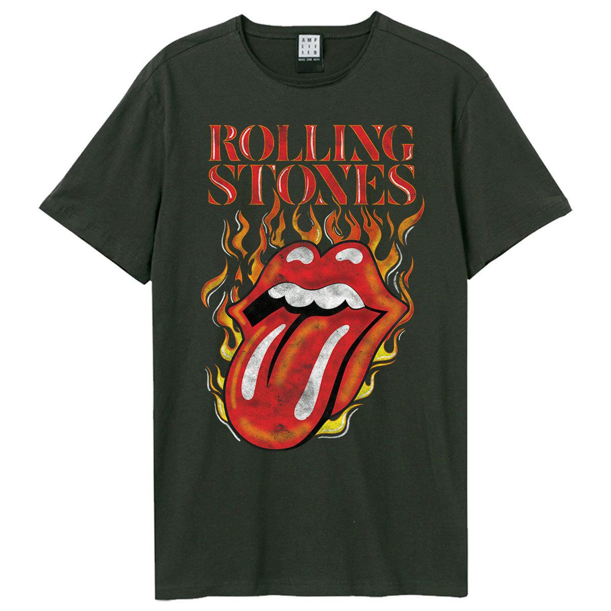 (アンプリファイド) Amplified オフィシャル商品 ユニセックス ローリング・ストーンズ Tシャツ Hot Tongue 半袖 カットソー トップス 【海外通販】