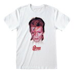 (デヴィッド・ボウイ) David Bowie オフィシャル商品 ユニセックス アラジン・セイン 半袖 Tシャツ 【海外通販】