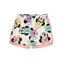 (ディズニー) Disney オフィシャル商品 Minnie Mouse キッズ・子供 ガールズ 全面柄 パジャマ 半袖 半ズボン 上下セット 【海外通販】