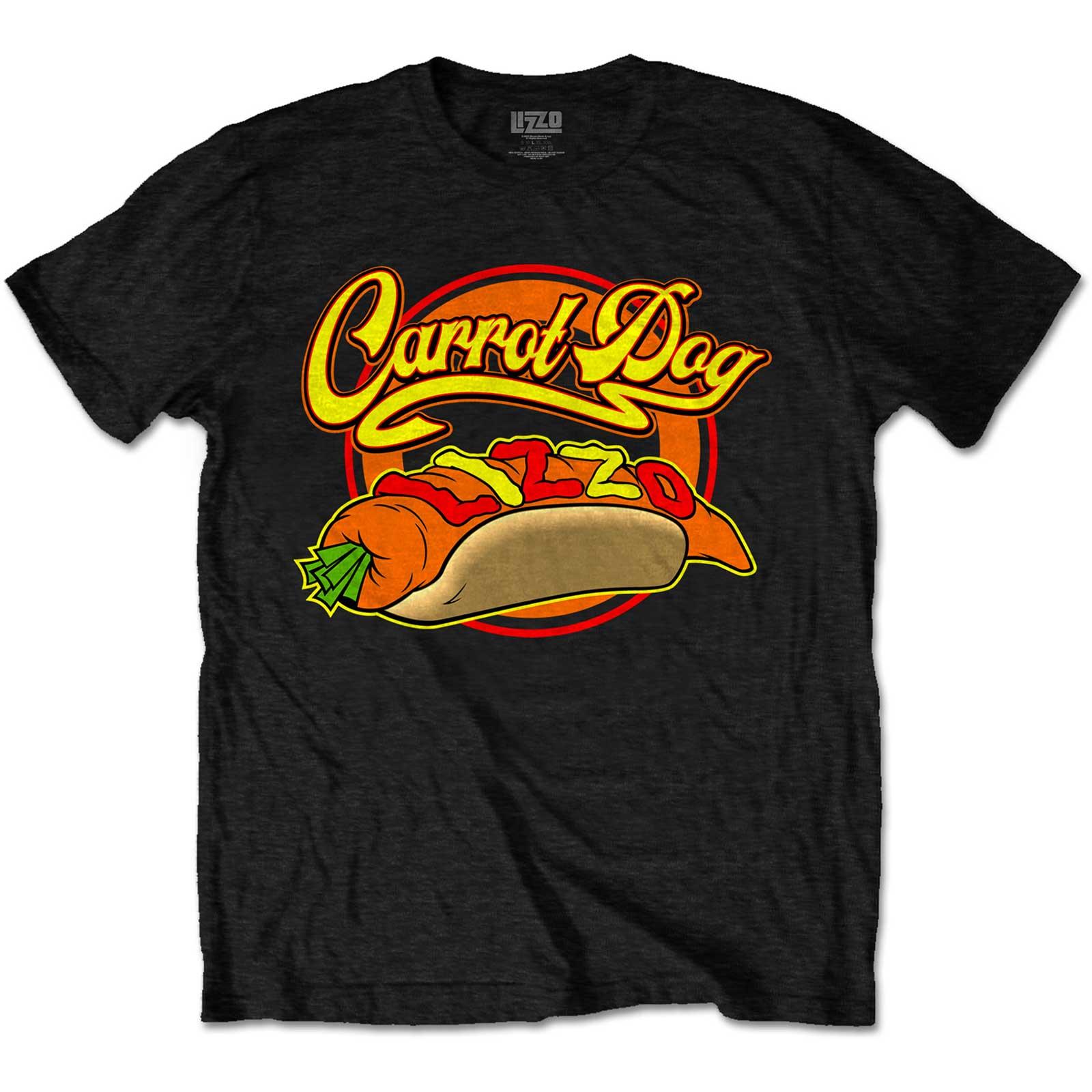 乐天商城 - (リゾ) Lizzo オフィシャル商品 ユニセックス Carrot Dog Tシャツ コットン 半袖 トップス 【海外通販】