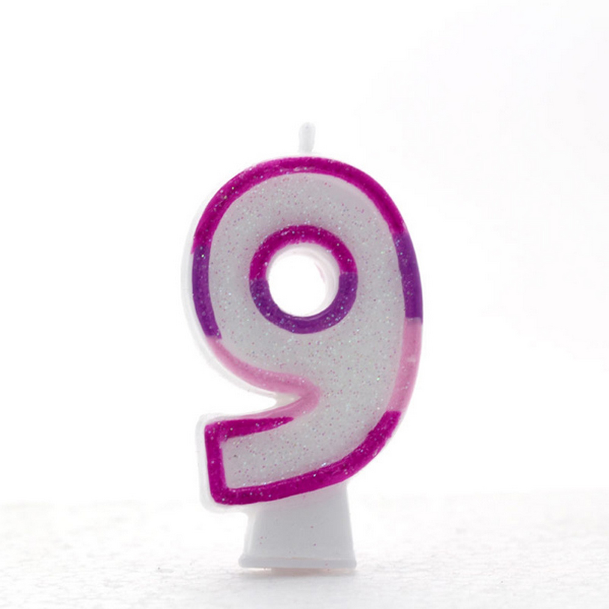 (エイパック) Apac ピンク ナンバー キャンドル (6個入) 数字 ロウソク 誕生日 バースデーケーキ 【海外通販】