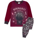 (ハリー・ポッター) Harry Potter オフィシャル商品 キッズ・子供 ガールズ パジャマ 長袖 上下セット 【海外通販】