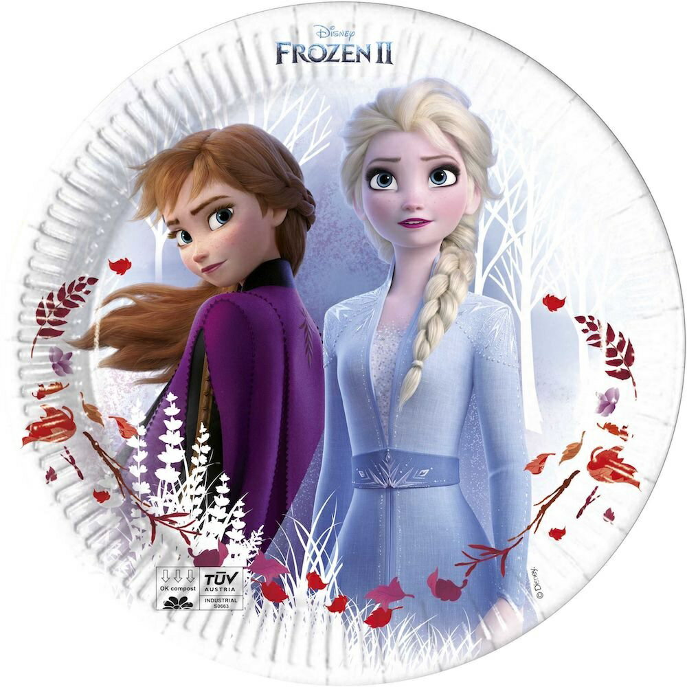 楽天Pertemba Japan（ディズニー） Disney アナと雪の女王2 オフィシャル商品 パーティー ペーパープレート 紙皿 （8枚組） 【海外通販】