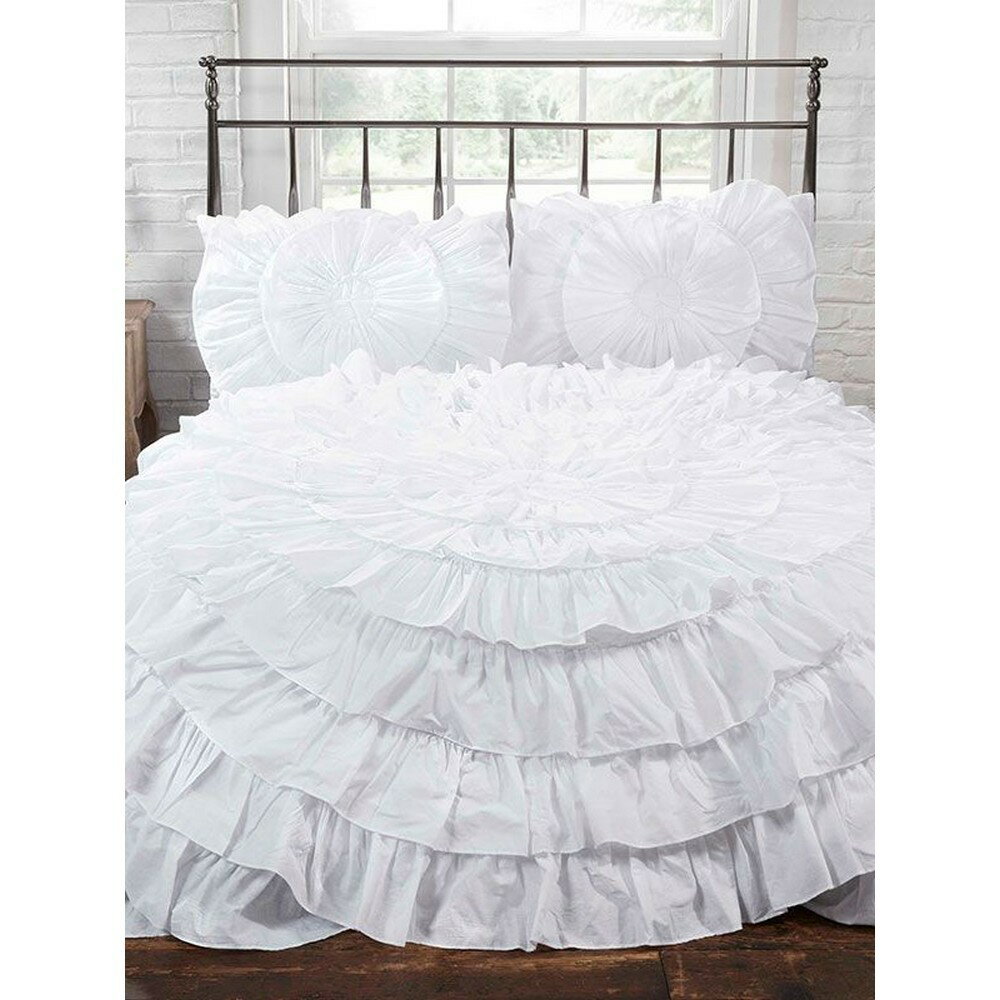 (ラポール) Rapport Naya フリル 掛け布団カバー・枕カバーセット 【海外通販】