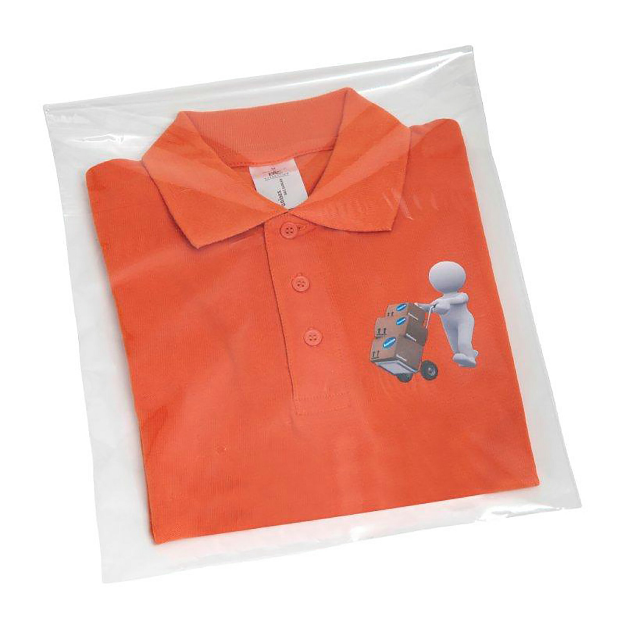 (エッセンシャルズ) Essentials クリア セルフシール ポリプロピレン ガーメントバッグ ポリ袋 【海外..