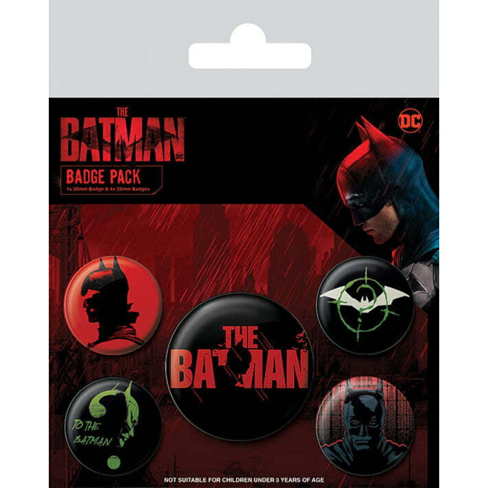 (バットマン) Batman オフィシャル商品 缶バッジ (5個セット) 