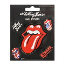 (ローリング ストーンズ) The Rolling Stones オフィシャル商品 ビニール シール Lips ステッカー セット (5ピース) 【海外通販】