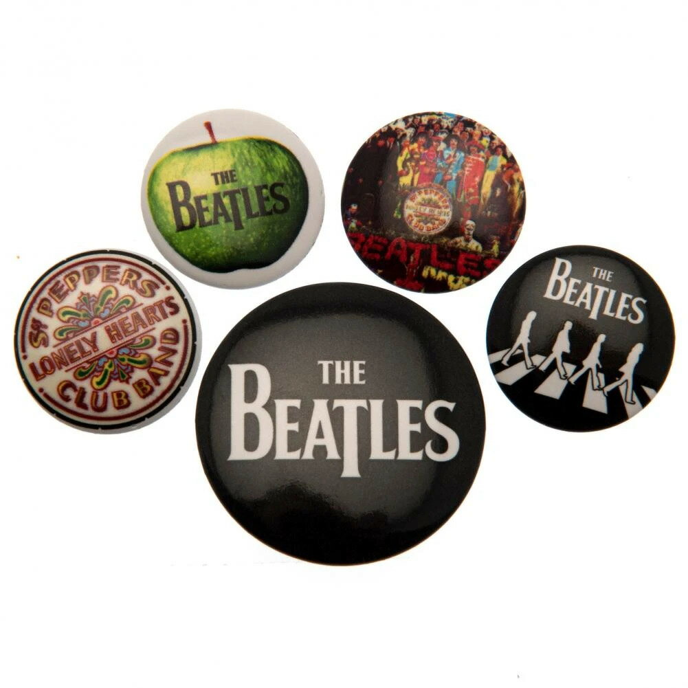 (ザ・ビートルズ) The Beatles オフィシャル商品 缶バッジ (5個セット) 【海外通販】