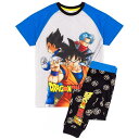 (ドラゴンボールZ) Dragon Ball Z オフィシャル商品 キッズ 子供 ボーイズ 悟空 パジャマ 半袖 上下セット 【海外通販】