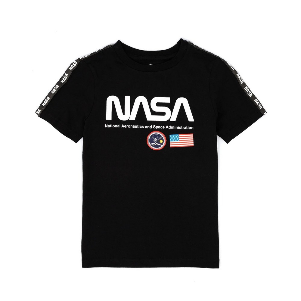 (ナサ) NASA オフィシャル商品 キッズ・子供 ロゴ T