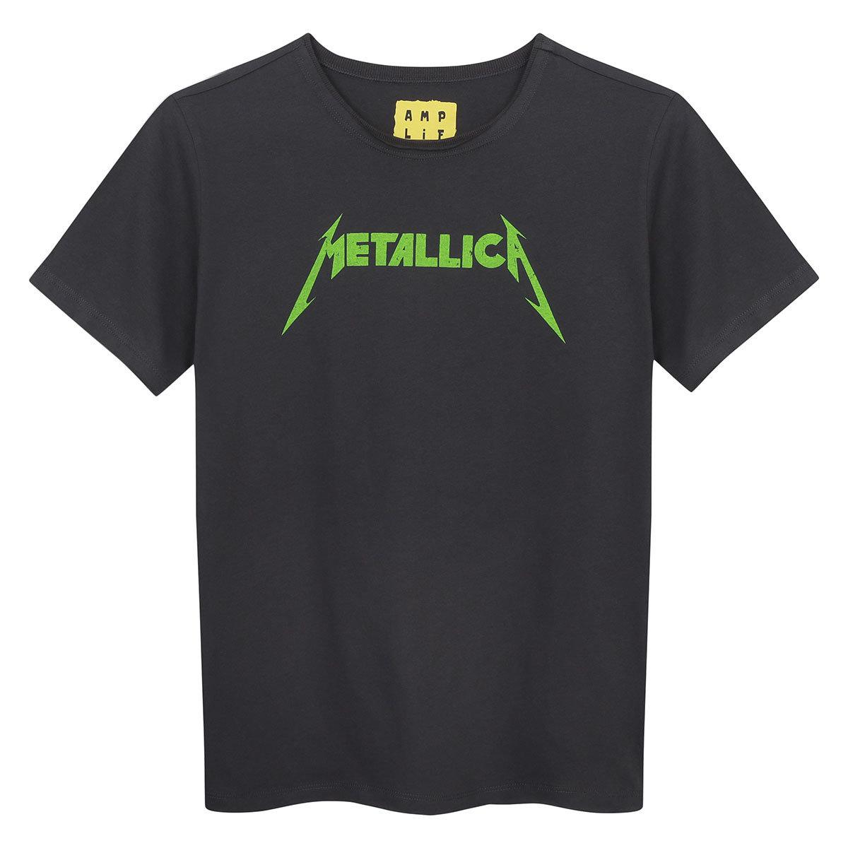 (アンプリファイド) Amplified オフィシャル商品 キッズ・子供 メタリカ Tシャツ Neon 半袖 カットソー トップス 【海外通販】