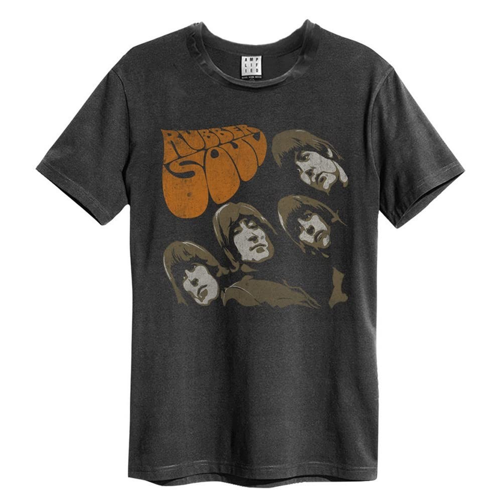 (アンプリファイド) Amplified オフィシャル商品 ユニセックス ビートルズ Tシャツ Rubber Soul 半袖 カットソー トップス 【海外通販】