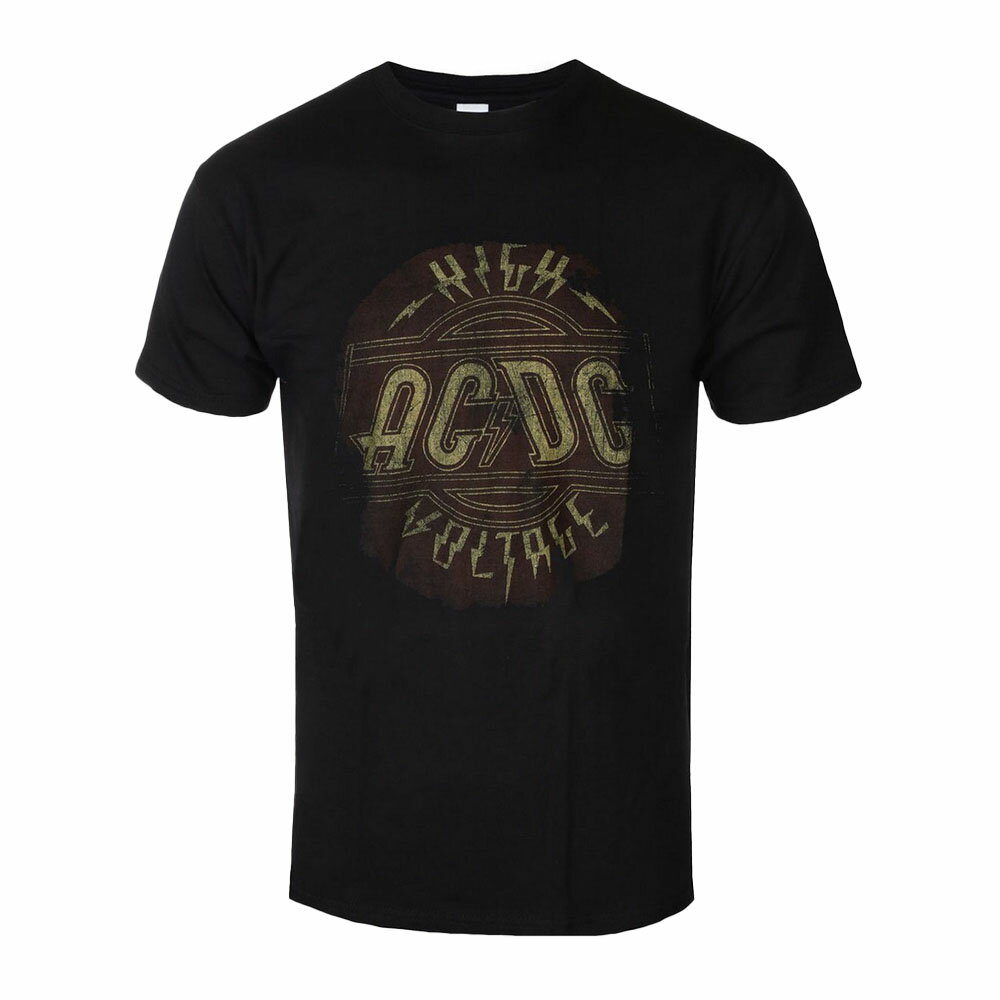 (エーシー・ディーシー) AC/DC オフィシャル商品 ユニセックス High Voltage Tシャツ ビンテージ風 半袖 トップス 【海外通販】