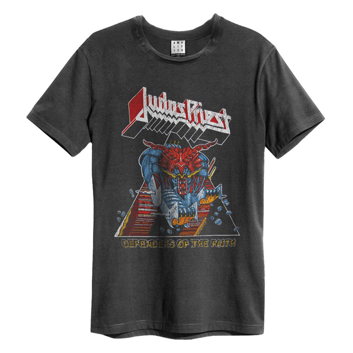 (アンプリファイド) Amplified オフィシャル商品 ユニセックス ジューダス・プリースト Tシャツ Defenders Of The Faith 半袖 カットソー トップス 【海外通販】