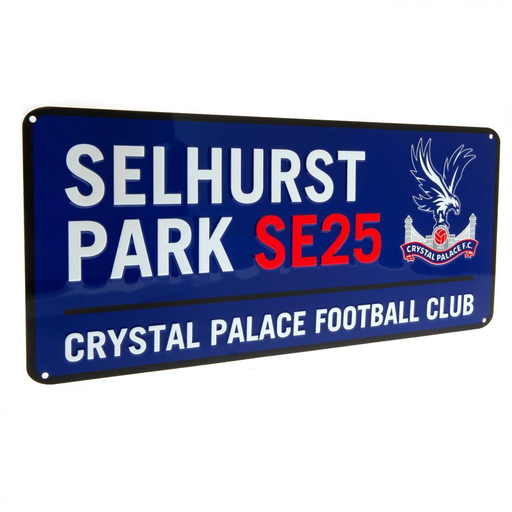 クリスタル・パレスFC フットボールクラブ Crystal Palace FC オフィシャル商品 ストリートサイン 飾り 