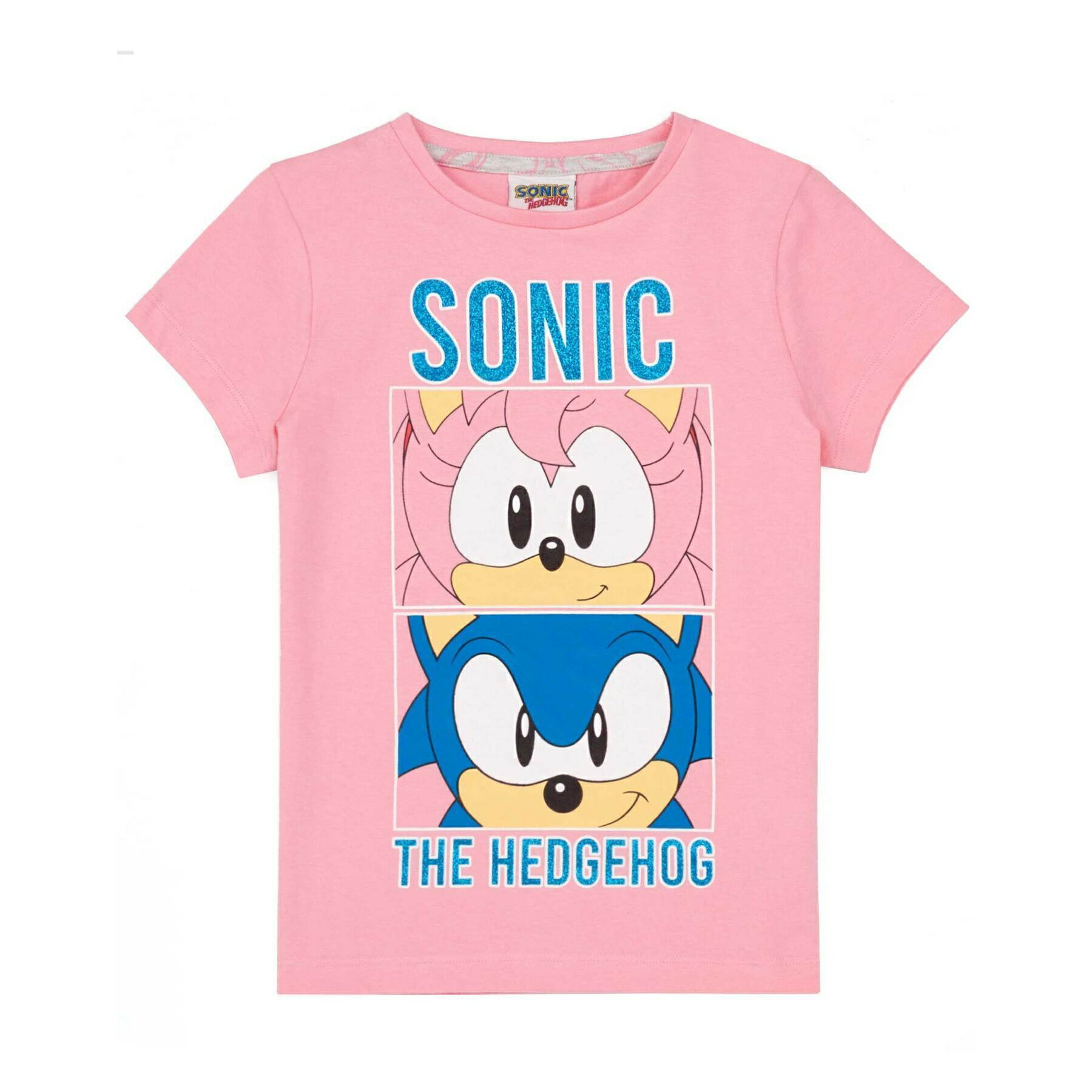 ソニック・ザ・ヘッジホッグ Sonic The Hedgehog オフィシャル商品 キッズ・子供 ガールズ パジャマ 半袖 上下セット 【海外通販】